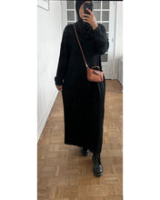 Charger l&#39;image dans la galerie, Robe pull col v noir